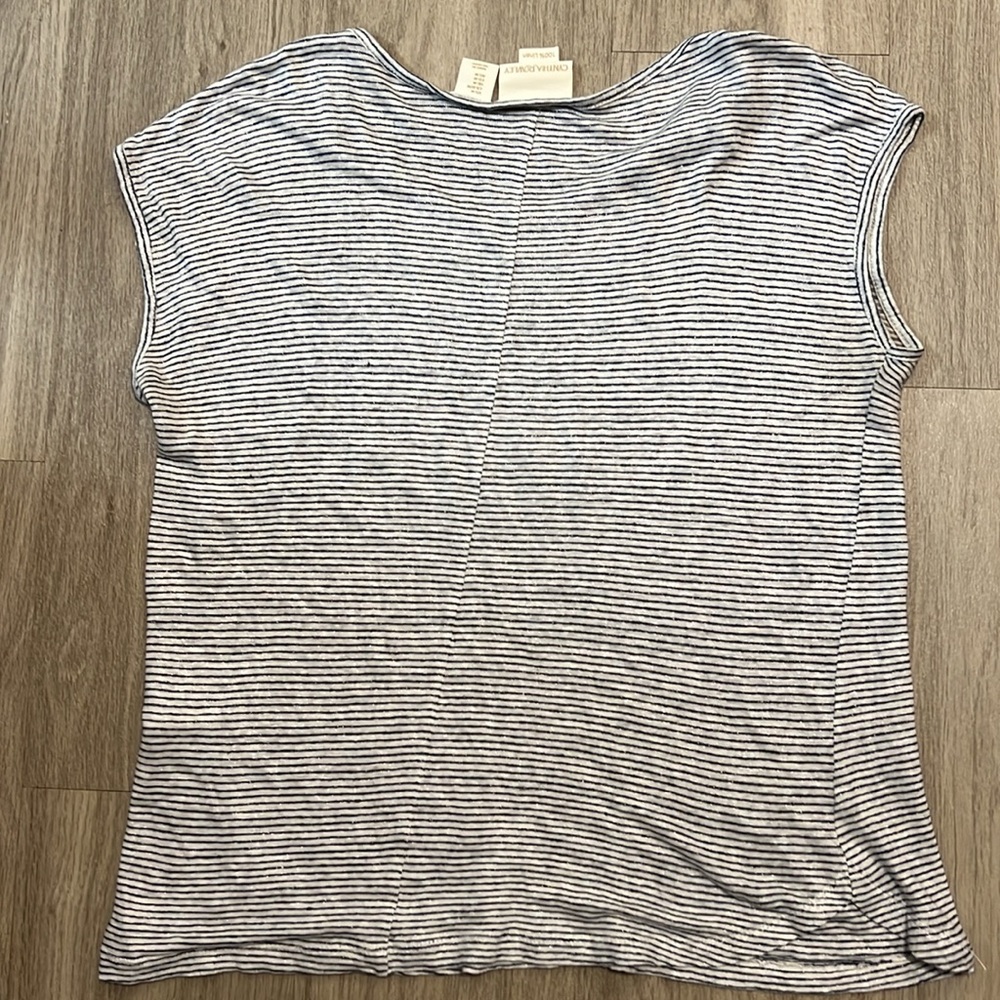 CYNTHIA ROWLEY LINEN TOP - Picture 3 of 3
